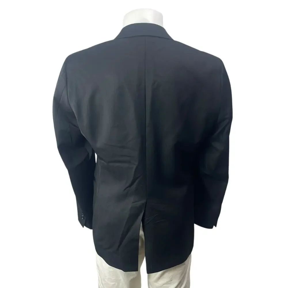 Indochino Men's Black Notch Lapel Long Sleeve Blazer Sports Suit Jacket Size M